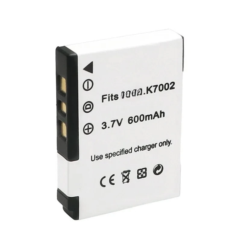 

Аккумулятор 3,7 В, 600 мАч для камер V630, V603, V530 KLIC-7002/K7002, 1 шт., новый.