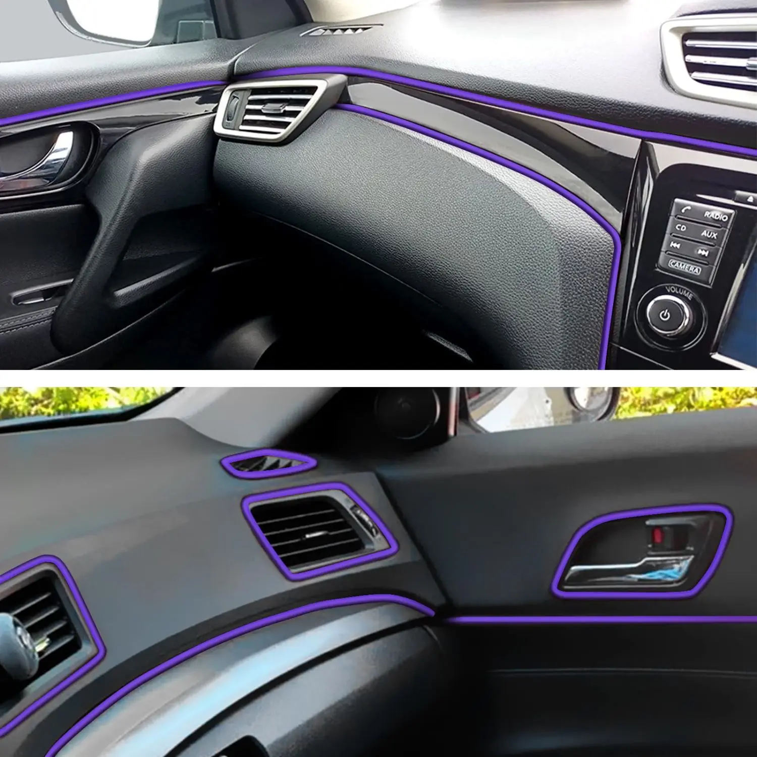 1 Car Interior Trim Strip - Approx. 5 Meters Universal Automotive Gap Filler Strip Car Trim Strip DIY Flexible Trim Strip