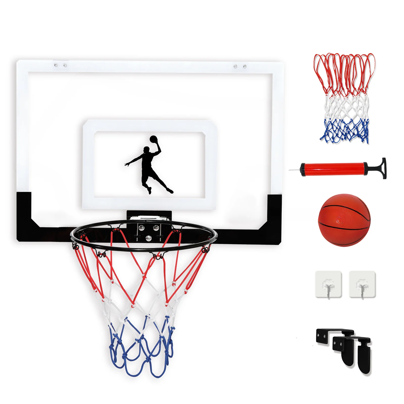 Indoor Wall-Mounted Basketball Rack, Children's Scorer, Home Ball Frame, Explosion-Proof, Shooting Sports Toys, PC