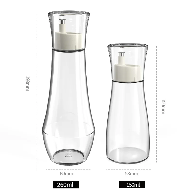 Japanese Style Glass Oil Soy Sauce Vinegar Dispenser Set No Drip Mini Kitchen Storage Jar Home Use - view 6