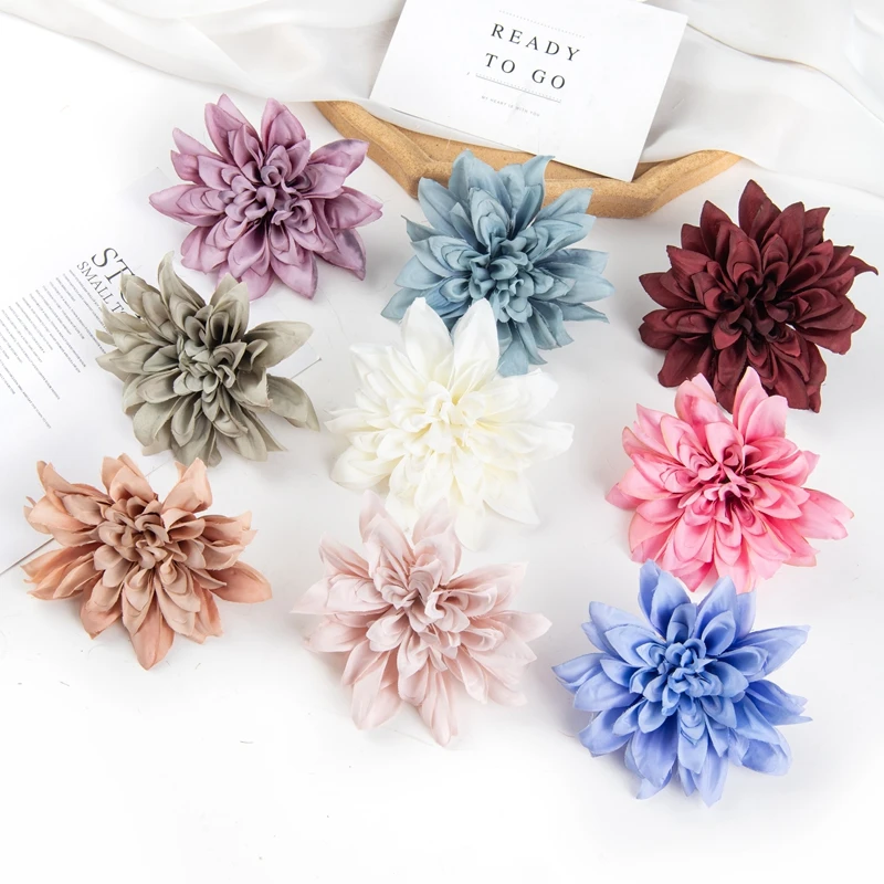 10PCS Artificial Flowers Silk Gerbera Home Decor Garden Christmas Bridal Accessories Clearance DIY Candy Box Wedding Scrapbook