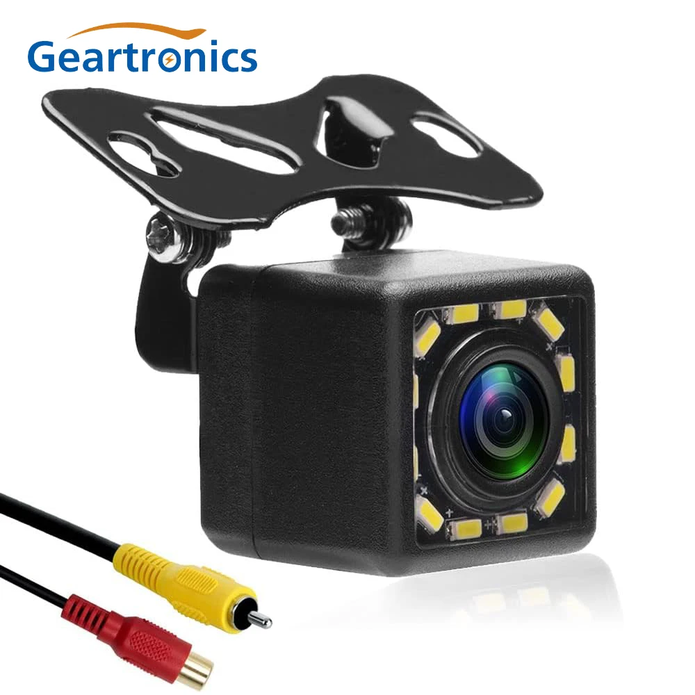 

12LED Backup Camera Car Rear View Camera Night Vision Waterproof 170 Degrees Wide View Angle Universal Mini Car Reverse Camera