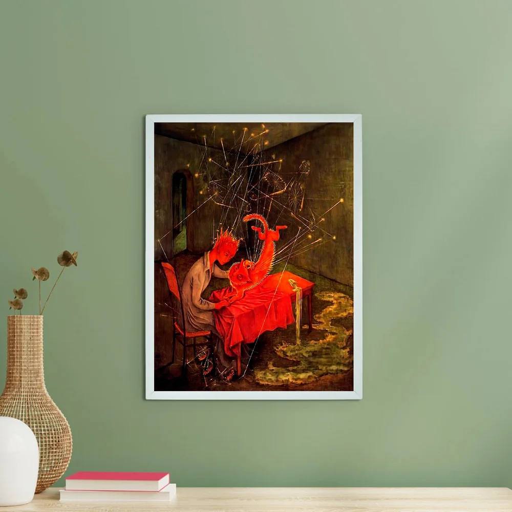 غير المؤطرة خمر قماش جدار الفن القوطية الرعب اللوحة الظلام الأكاديمية ديكور المنزل غرفة الديكور الجمالية غرفة ديكور هدية #6