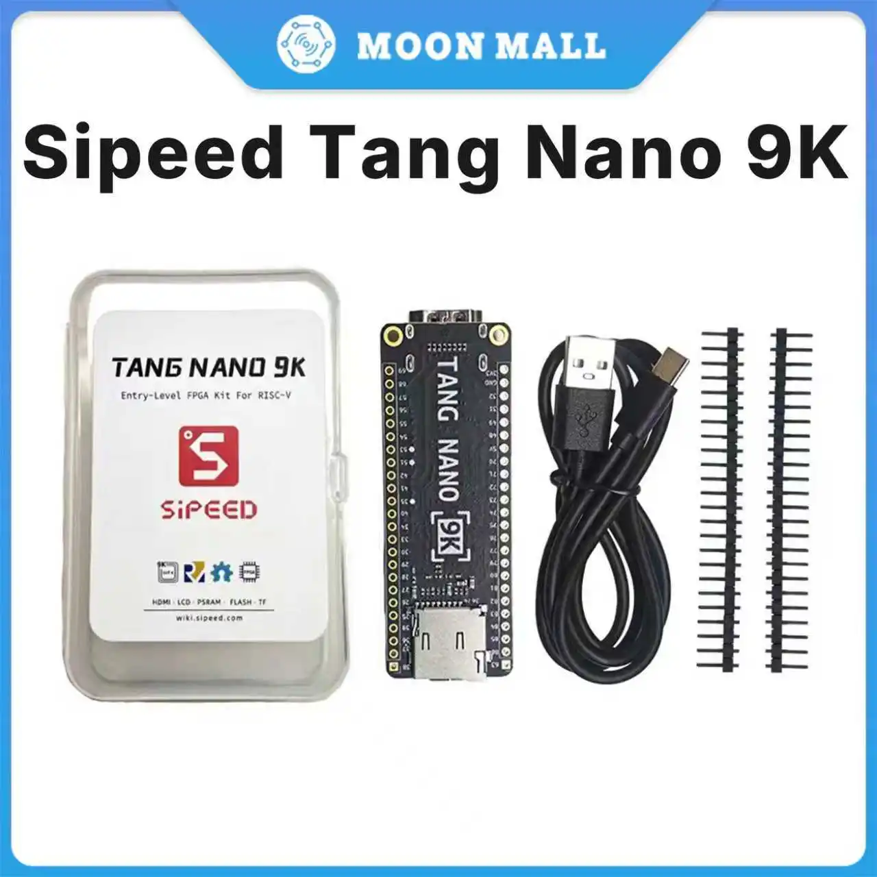 

﻿ Плата разработки Sipeed Tang Nano 9K FPGA GOWIN GW1NR-9 RISC-V HDMI комплект