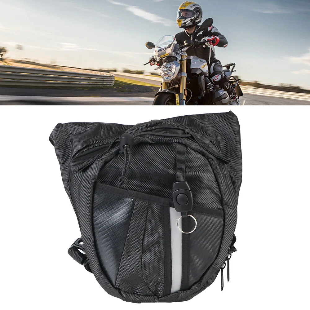 Bike Man Adjustable Leg Bag Package Men Fanny Thigh Canvas Belt Waterproof Moto Bag Outdoor Motorcycle Bag Waist Pack