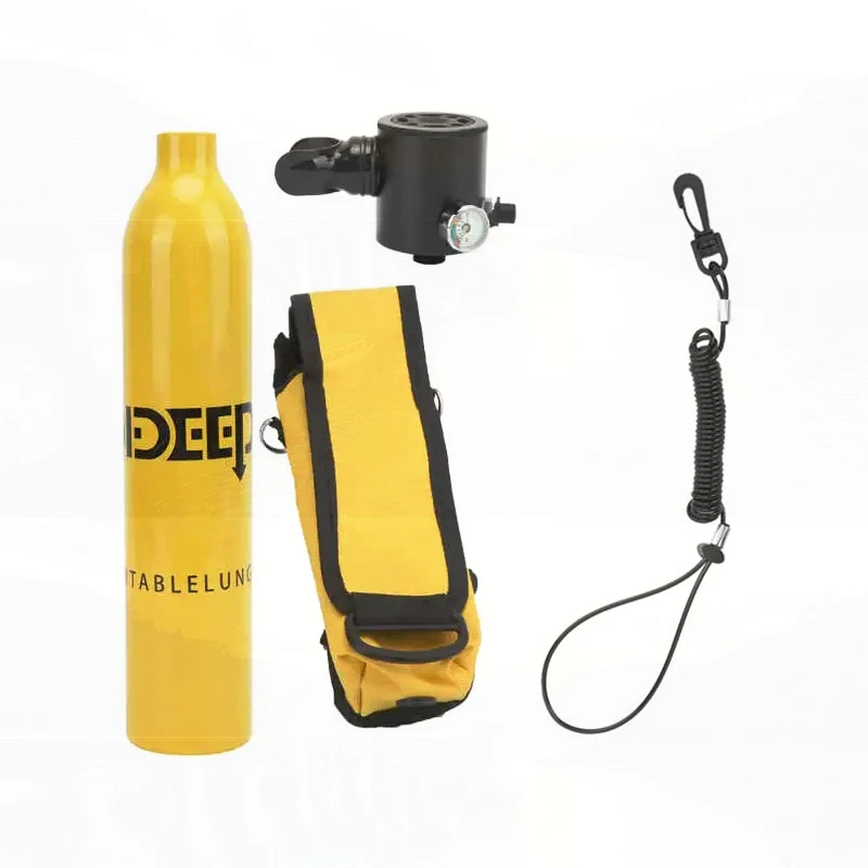 

0.5L Scuba Oxygen Cylinder Underwater Breather for Diving with Breathing Valve Storage Bag