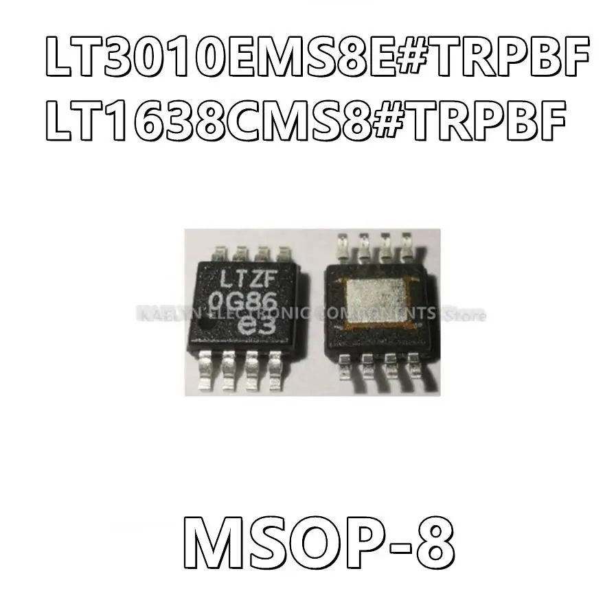 5Pcs/lot LT3010EMS8E LT3010 LT1638CMS8 LT1638 Precision Amplifiers Voltage Regulators LT3010/LT3010-5  Micropower MSOP-8