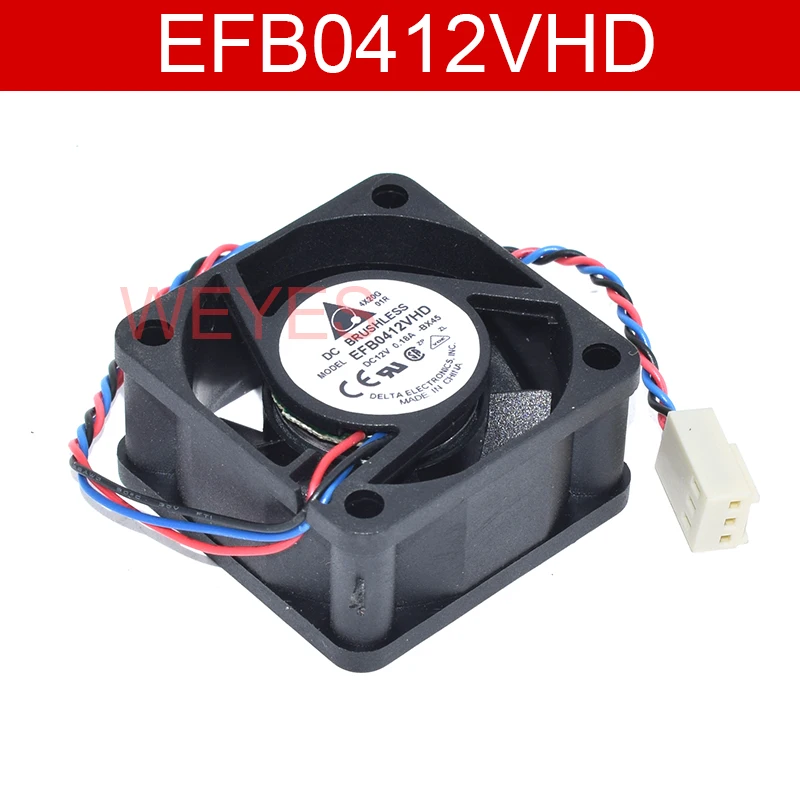 Original For Delta EFB0412VHD DC12V 0.18A Three Lines Cooling Fan