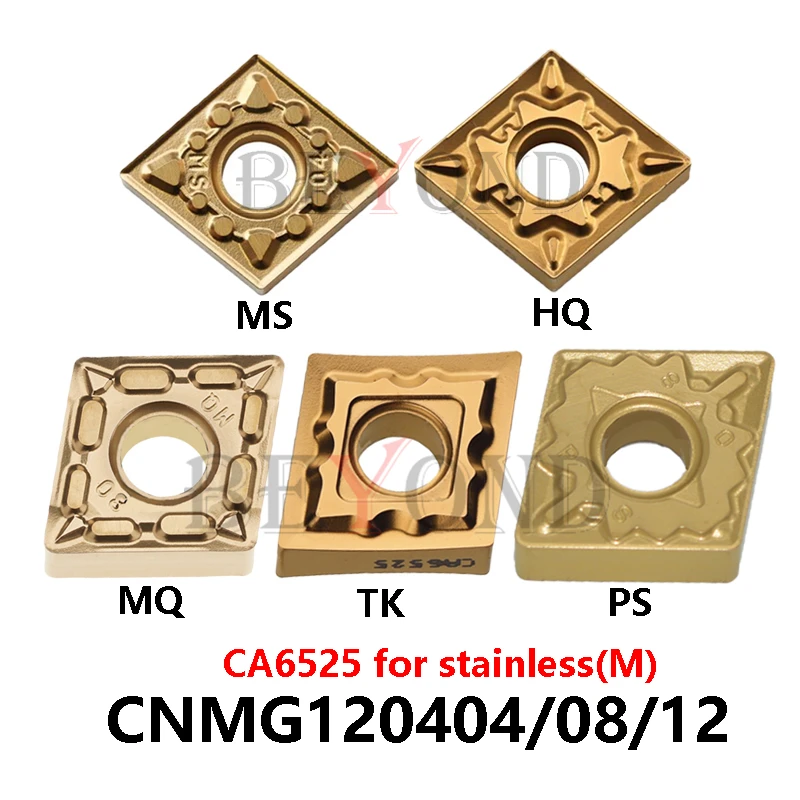 100% Original CNMG120404TK CNMG120404TK CA6525 Carbide Inserts CNMG120404 CNMG120408 CNMG120412-HQ-MQ-MS-PS-TK CNC For Stainless