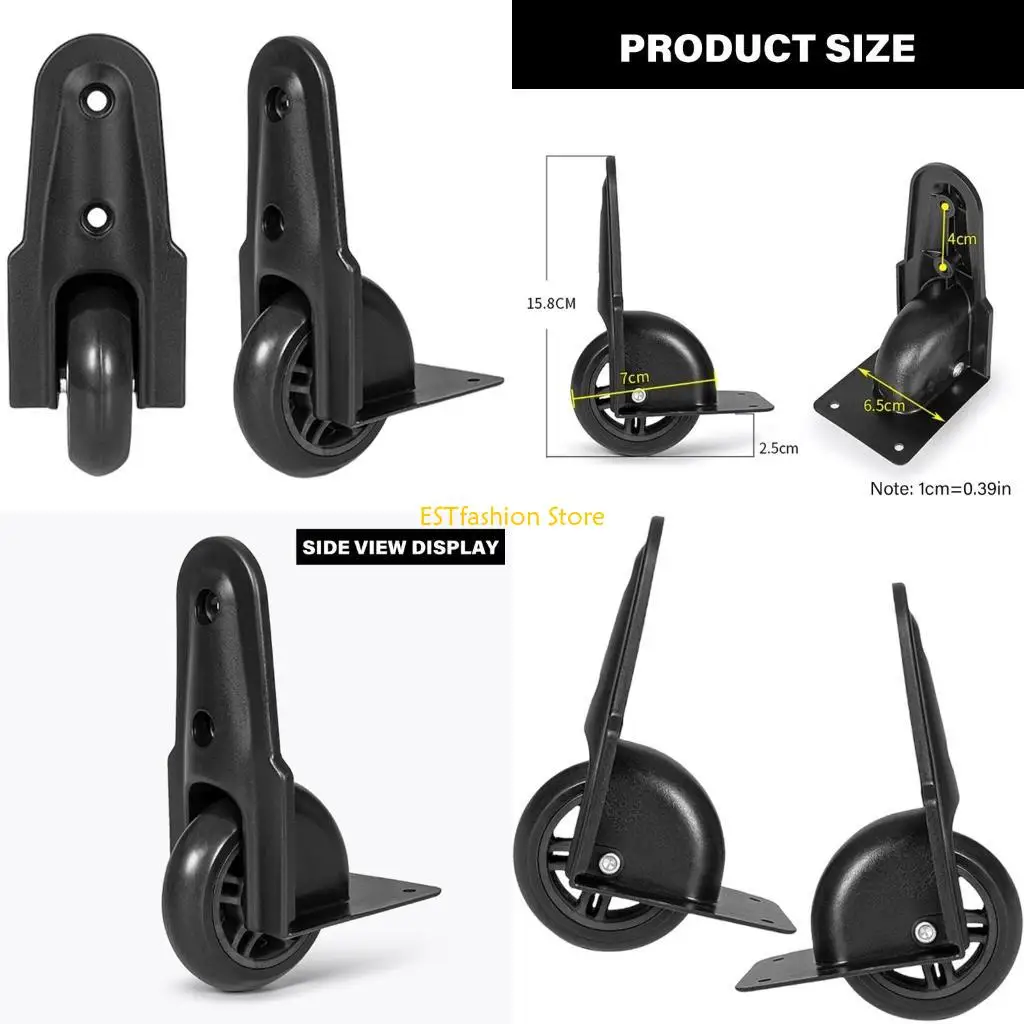 

Y5GC Набор из 2 ремонтных комплектов для чемодана, износостойкие запасные направляющие колеса для багажа