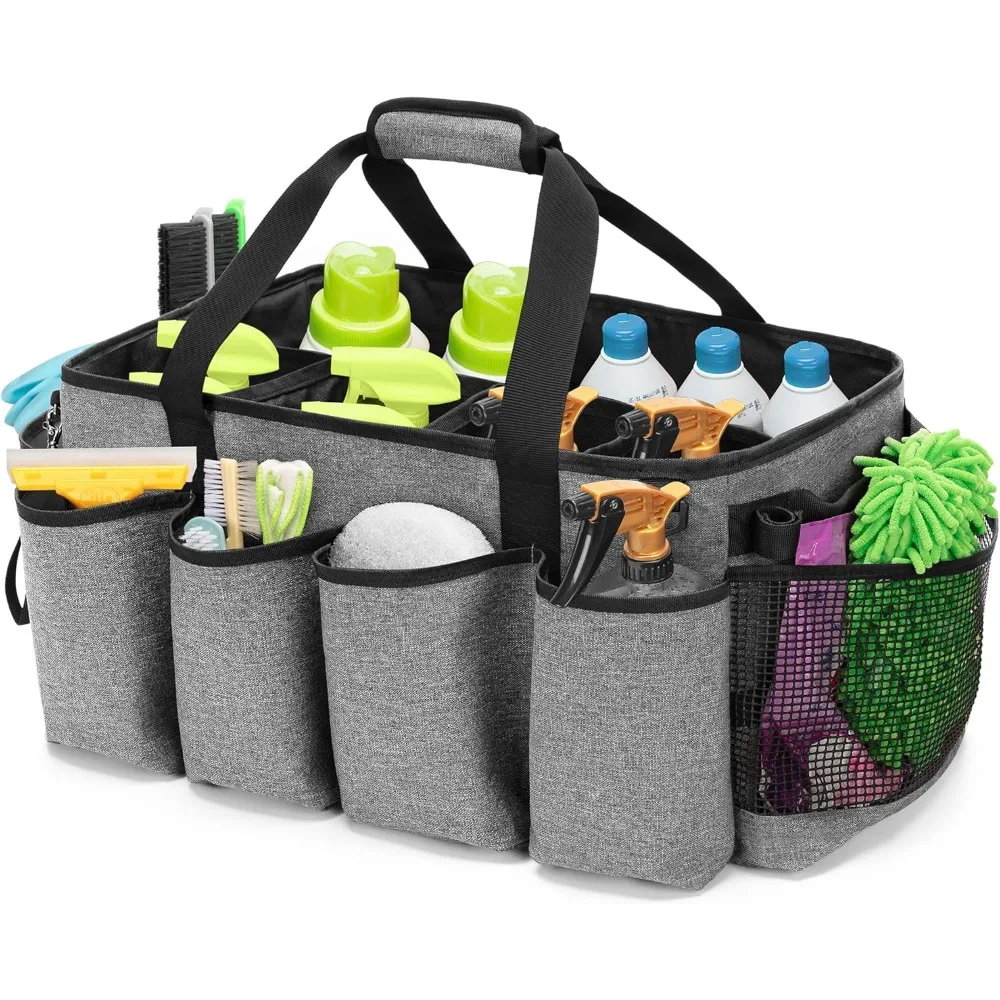 

Extra Large Cleaning Caddy Organizer with Handles Large Capacity Tote Bag for Car Home Housekeeping