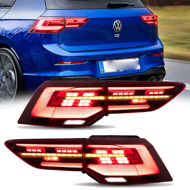 

Car Rear Lights For Volkswagen VW Golf 8 Golf8 MK8 LED Tail Light 2020 2021 2022 Stop Lamp Brake Signal DRL Reverse Accessories