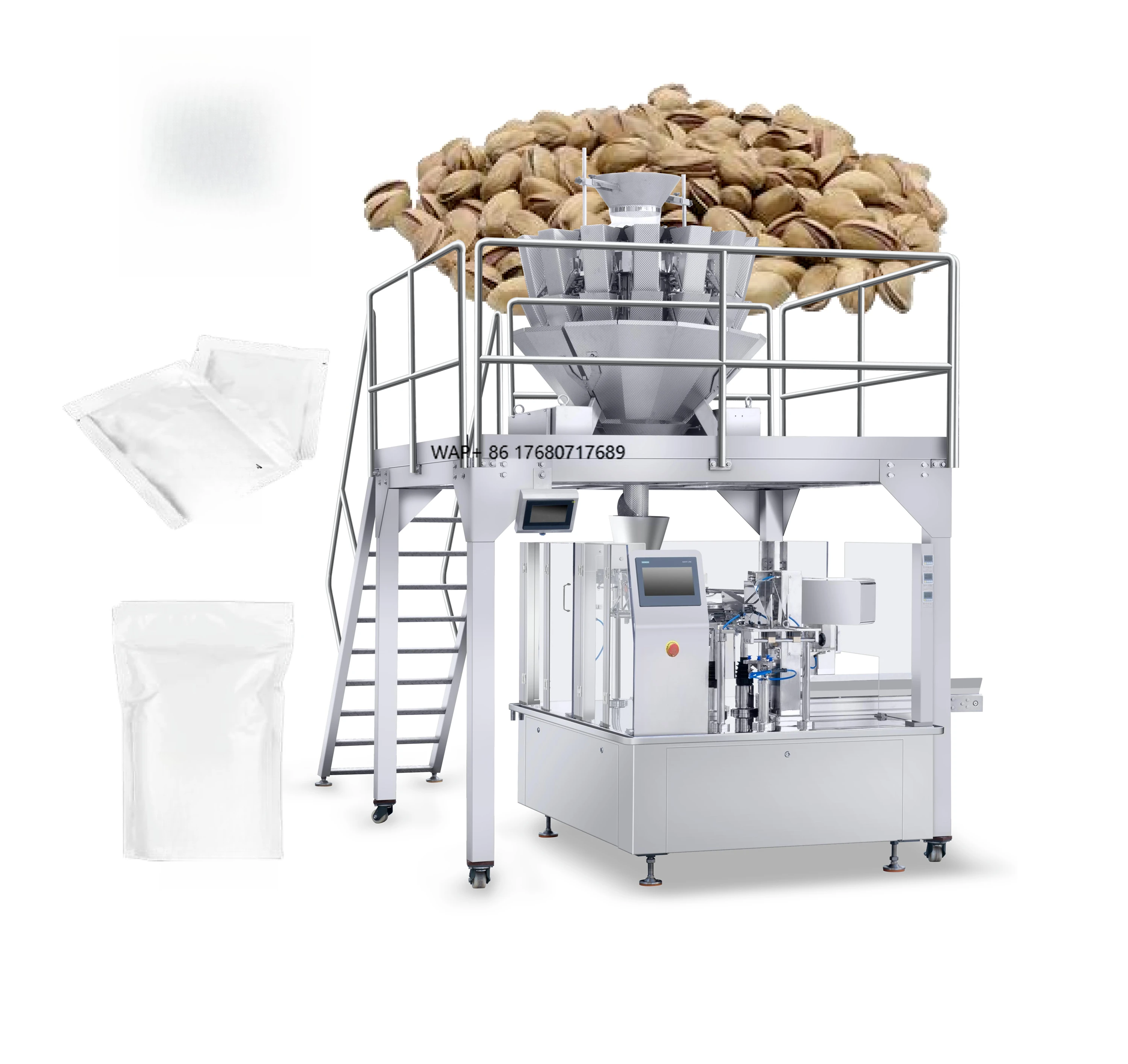 자동 카카오 파우더 코코아 파우치 포장 기계 코코아 파우더 코코아 파우치 포장 기계