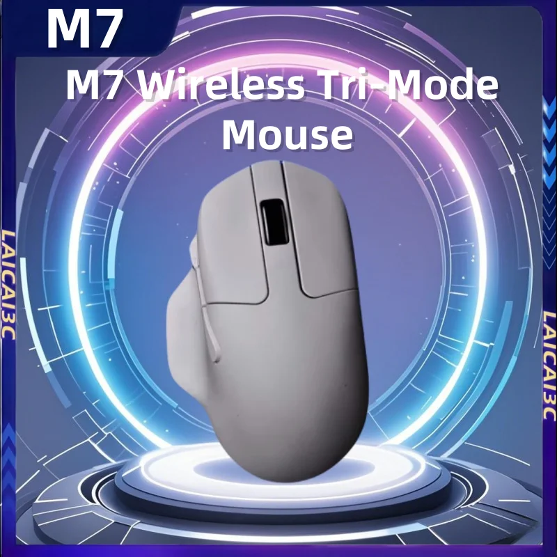 

M7 Wireless Gaming Mouse Tri-Mode Lightweight Ergonomic Paw3395 Macro Key Exclusive Drive Huanuo Micro Switch E-Sports Mouses