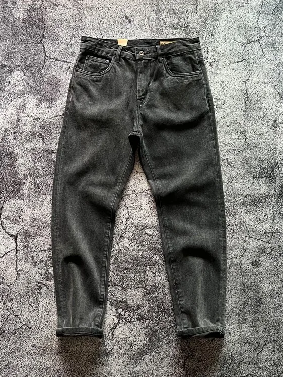 

Американская рабочая одежда, брюки, мужские осенне-зимние новые жесткие мужские джинсы из карбона Wa Bla, прямые брюки, молодежная мода