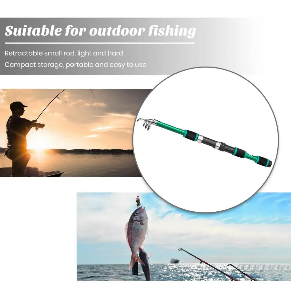 Fishing Pole Portable Telescopic Fishing Rod with Ergonomic Handle for Carp Spinning Retractable Pole for Fishing for Carp