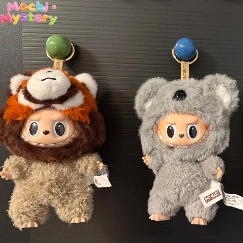 

For Labubu Animal Hat Cosplay Set - Otter & Koala Plush Headwear For 17cm Doll Cute Kawaii Costume Accessory