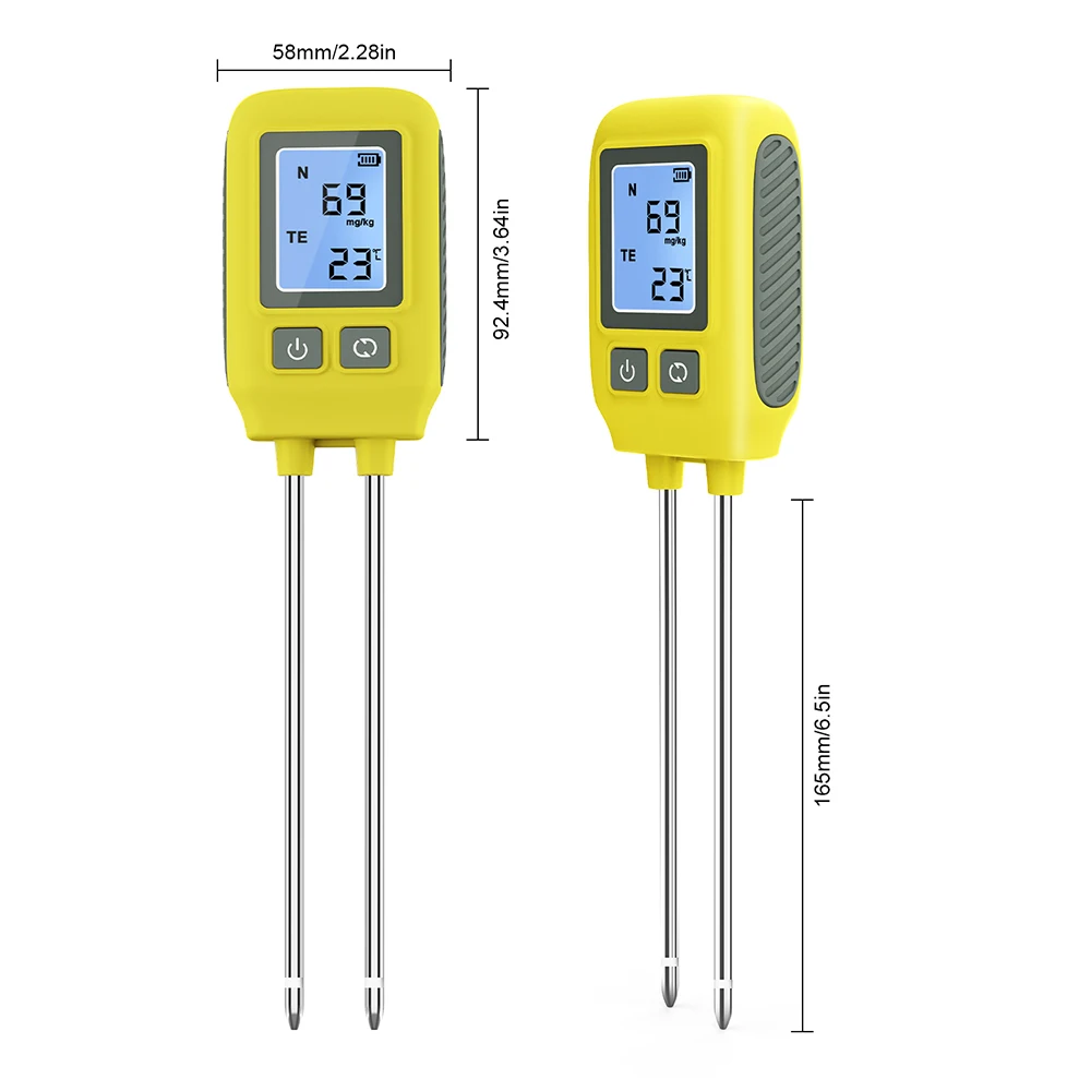 Agricultural Grade 4 in 1 Soil Tester Nitrogen Phosphorus Potassium Element Temperature NPK High Accuracy Soil Sensor Measure