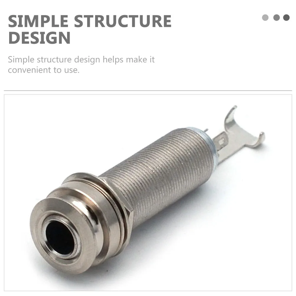 

Guitar Stud Socket Pickup Plugs Outlet Jack Guitars Threaded End Pin Acoustic Output Brass for Stereo Endpin
