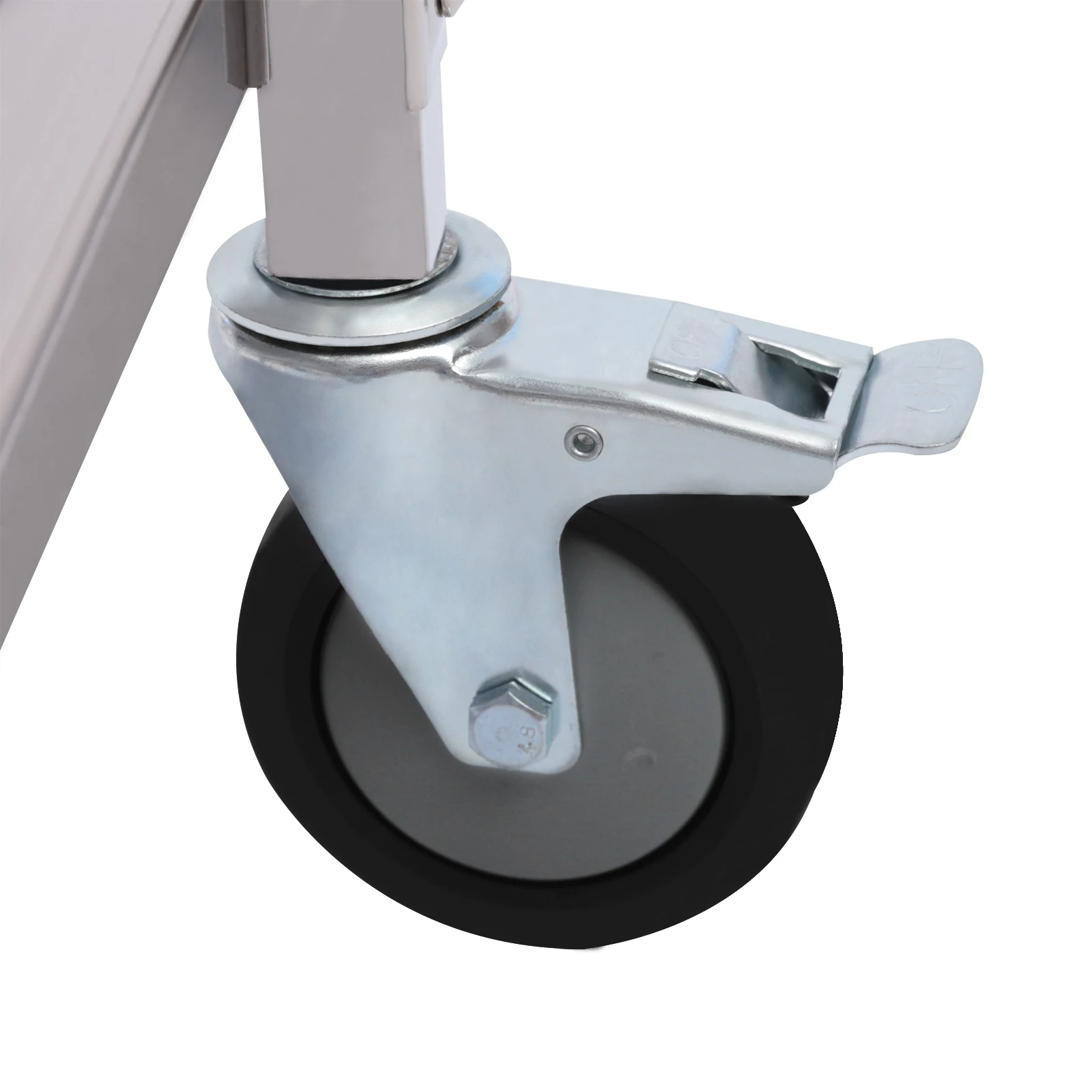 Edelstahl-Servierwagen für die Küche, 3 Etagen, 85 x 45 x 90 cm, mit 4 Universalrollen, Restaurantwagen zur Aufbewahrung und Organisation. – Detail 7