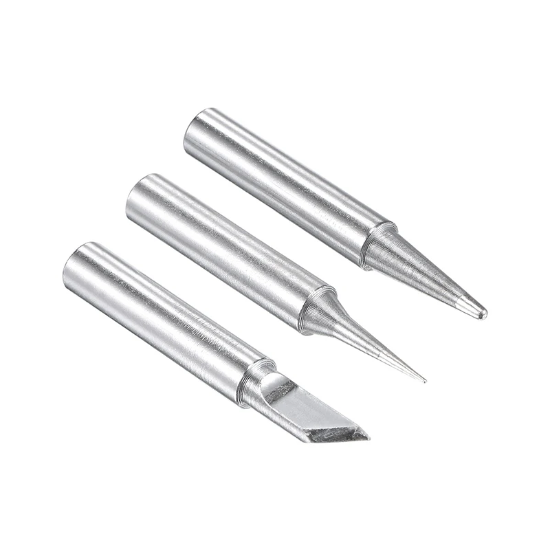 Ponta de ferro de solda sem chumbo, substituição para estação, cabeça de ferro de solda, ferramentas de reparo, série I + B + K, 4mm x 41mm, 3 peças
