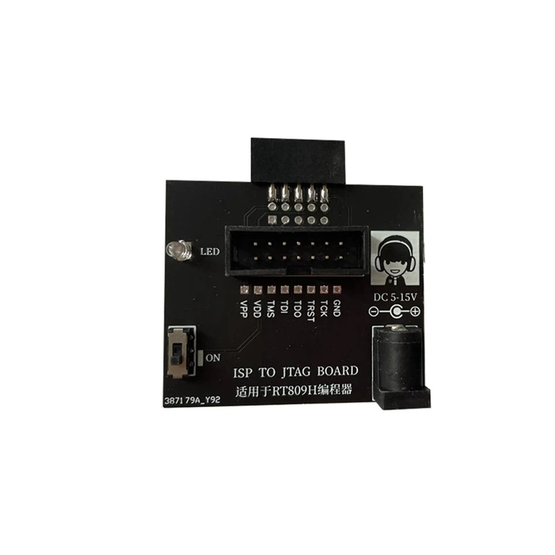 ISP TO JTAG BOARD สำหรับ RT809H โปรแกรมเมอร์ MCU TMS320F28035 eMMC ISP BOARD อะไหล่สีดำสำหรับอินเวอร์เตอร์เครื่องปรับอากาศ