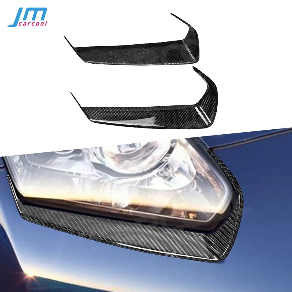 

Carbon Fiber Car Front FogLamp Eyebrow Trim Cover Strip for Nissan GT-R35 2008-2016 Bumper Lip Canard Facelift Accessories