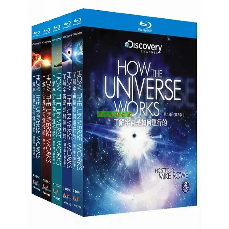 Blu-ray Science Documentary Learn How the Universe Works Season 1-11 BD Disc Box Set 14 DVD