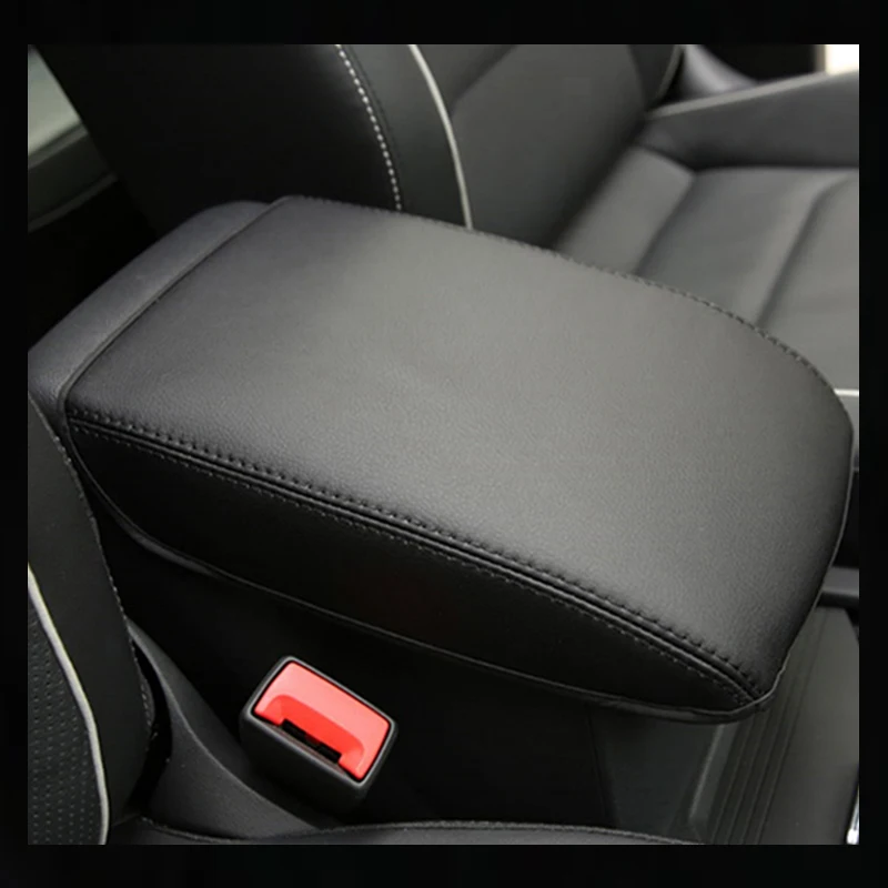 Leather Car Armrest Box Cover For Volkswagen VW Tiguan MK2 2016 2017 2018 2019 2020 2021 2022 2023 Tiguan Allspace Accessories