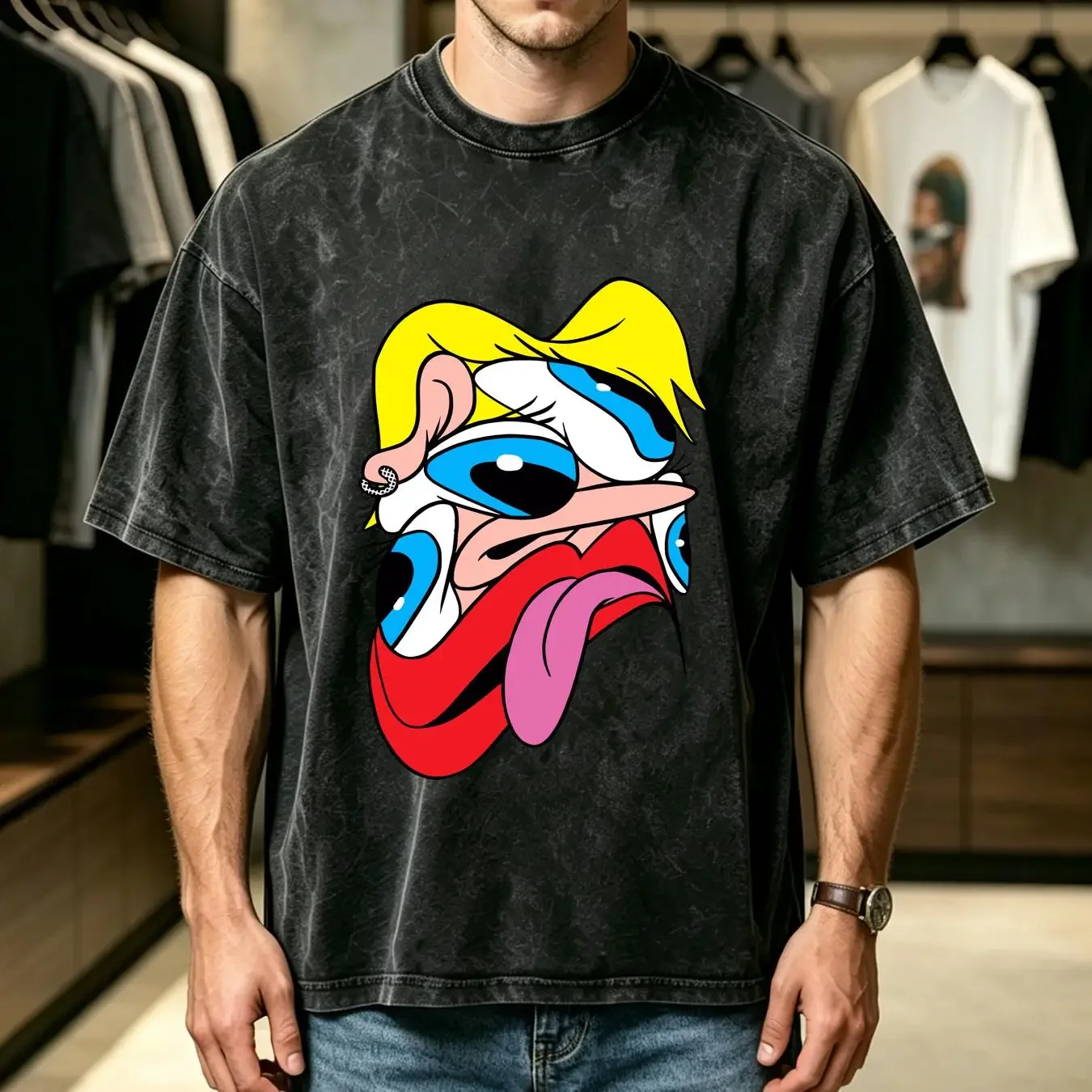 washed T Shirt Amyl The Sniffers Band Comfort To Me S 5XL FR823 vintage Washed Soft fashion graphic Slightly streetwear