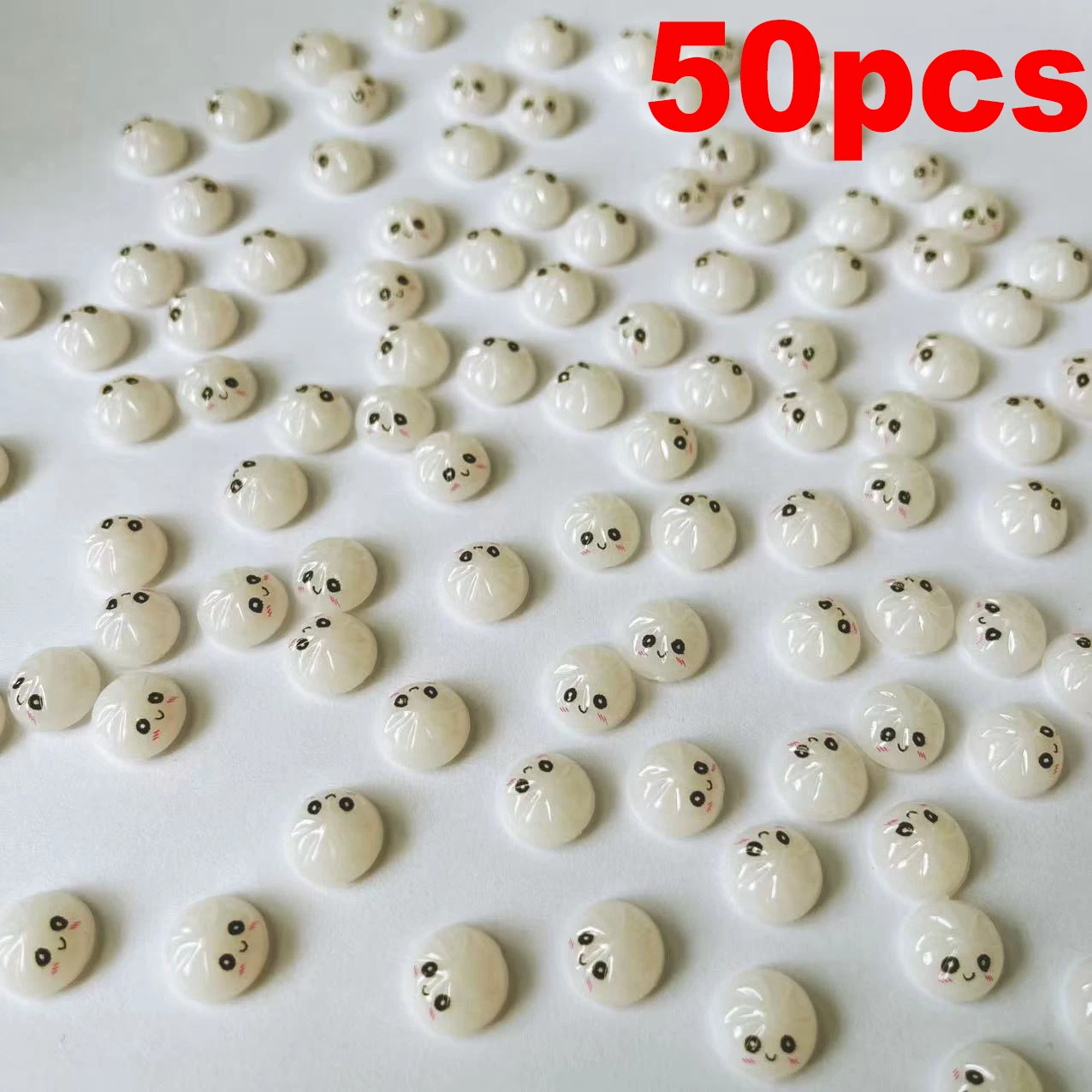 50pcs Micro Light Absorbing Color Changing Buns Cute Cartoon Garden Landscape Accessories Suitable Holiday Decoration Products