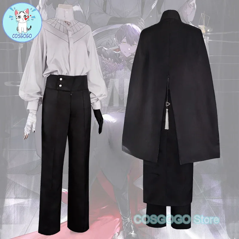 NIJISANJI Vtuber Fushimi Gaku Cosplay Costume Kanakana Cosplay Halloween Outfits Men Archbishop Robe