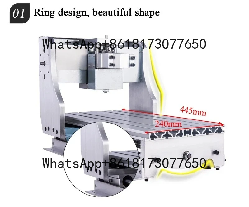 

3020T 3020Z 4Axis CNC Frame DIY Engraver Milling Machine 300x200mm with/without Motor