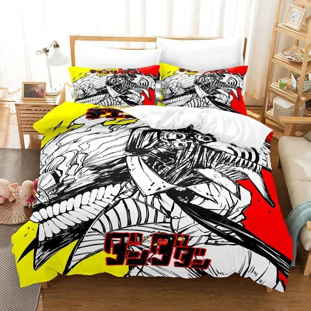 3D Printed Cartoons Dandadan Takakura Ken Bedding Set Single Twin Full Queen King Size Bed Set Adult Kid Bedroom Duvetcover Sets