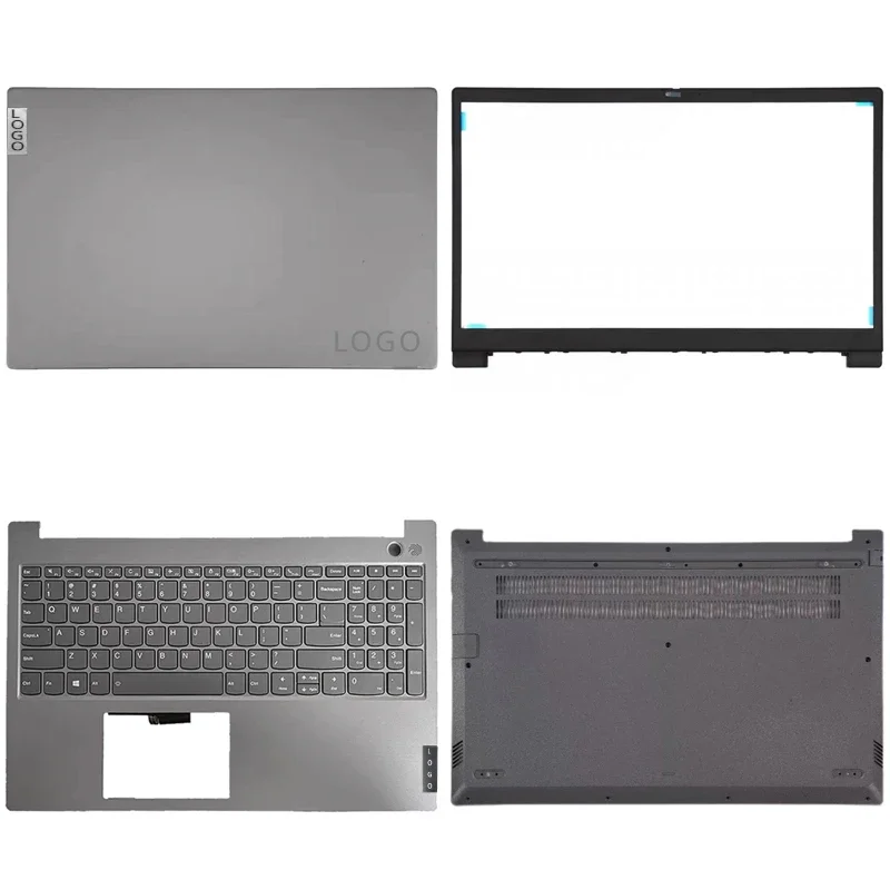 Imagem -02 - Lenovo-thinkbook 15-iil 15-iml Laptop Lcd Tampa Traseira Moldura Frontal Moldura Palmrest Superior Base Case Inferior Dobradiças do Teclado Novo