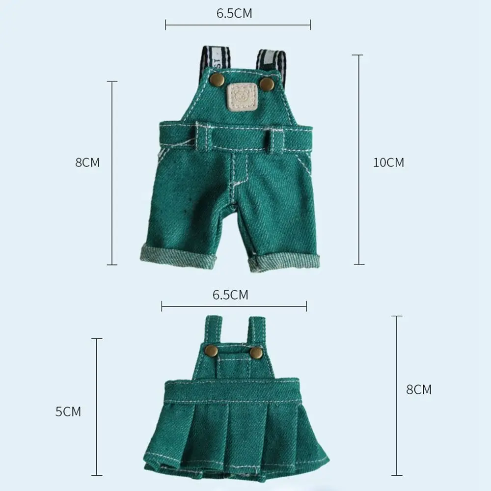 Hochwertiger 15-cm-Rock, Overall, mehrfarbig, Jeans, Kleidung, Trägerrock