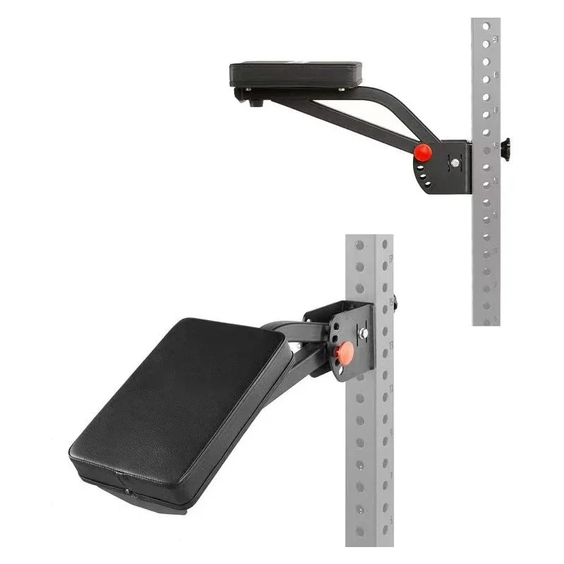 Multi-angle adjustable squat rack trainer with rowing fitness equipment accessories