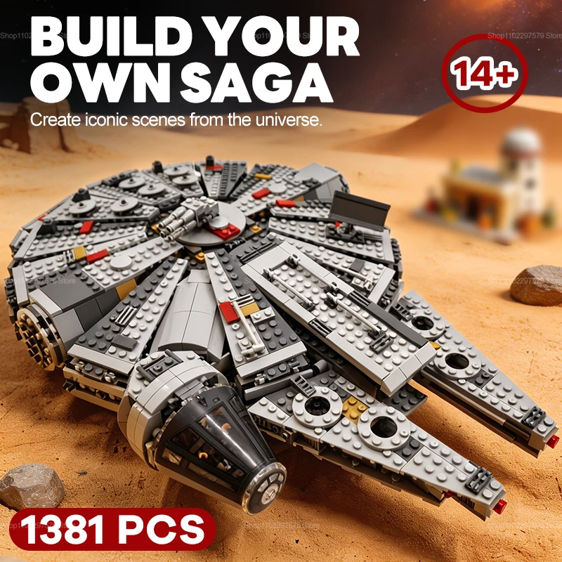 Set de Construcción de Nave Espacial Avanzada de 1381 Piezas, Juguete Creativo para Niños y Adultos, Kit de Modelo Educativo DIY, Regalos de Cumpleaños Coleccionables