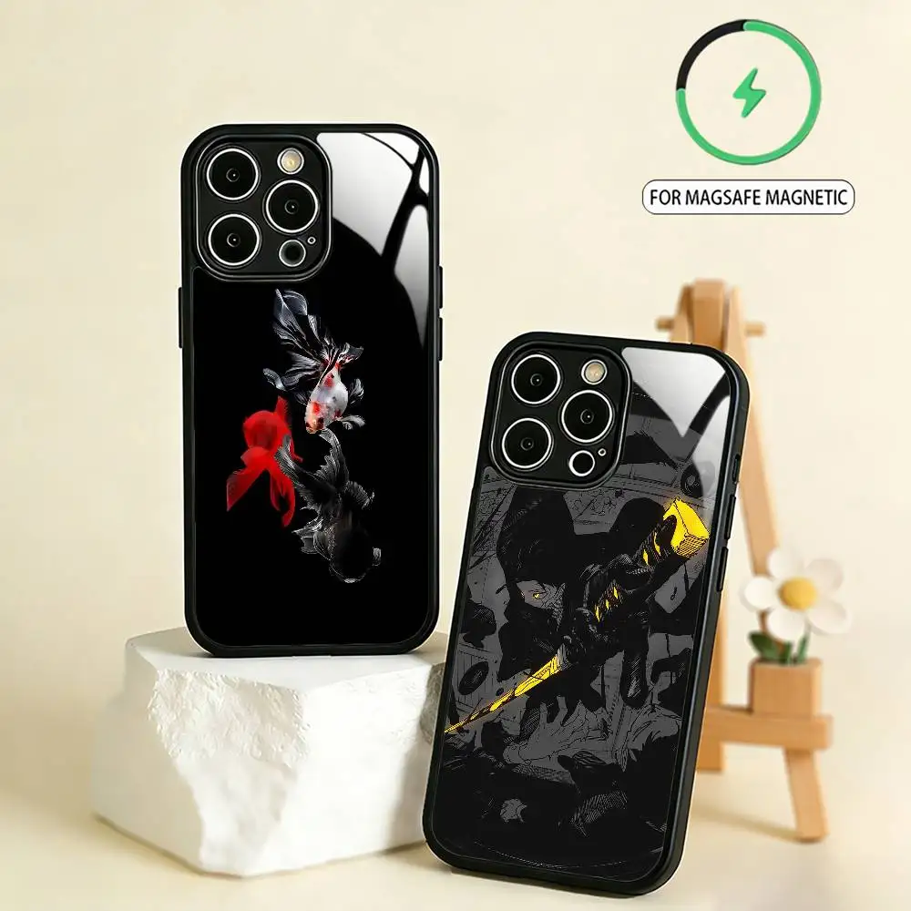 

K-Kagurabachi C-Chihiro Rokuhira Phone Case For iPhone17,16,15,14,13,12,11 Plus,Pro Max Magnetic For Magsafe Wireless Charging