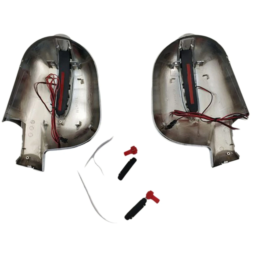 

A90Q-1Pair Car Rearview Mirror Covers With LED Line For Mercedes-Benz M-Class W163 ML Class 1997-2005 Side Door Mirror Trim