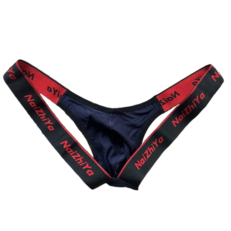 

Men's Erotic Underwear Sexy Cotton Breathable T Back Breathable Funny Unbelted Thong Pouch Backless Gay Lingerie Man Jockstraps