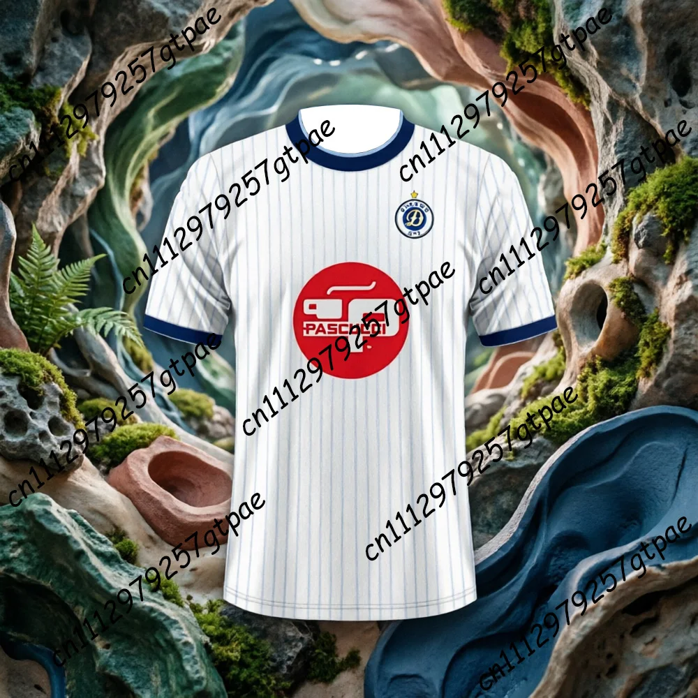 Camiseta de Futebol Albania FC Dinamo City para Homens e Mulheres, Top Esportivo de Verão Respirável e de Secagem Rápida, Casual para Ciclismo