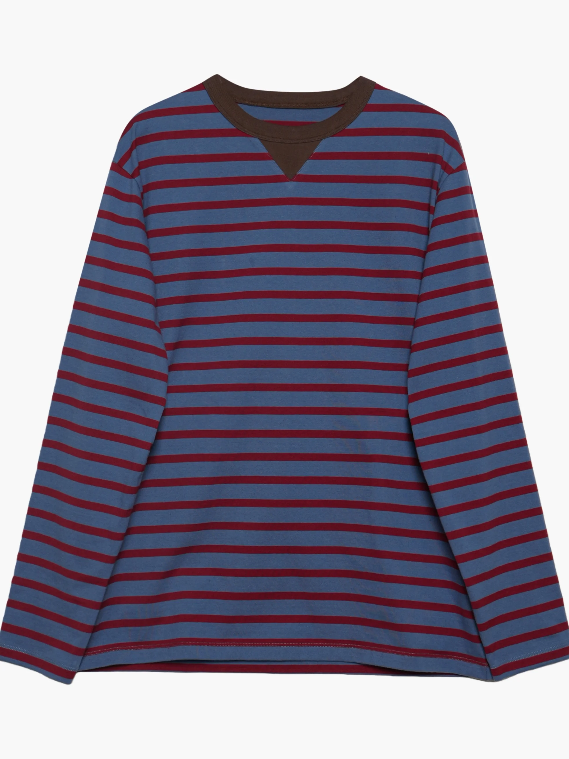 

Dreamy Stripe Long Sleeve Women's T-shirt Loose Base Layer Shirt Versatile Casual Standard Fit Winter 2025 Ladies Fashion