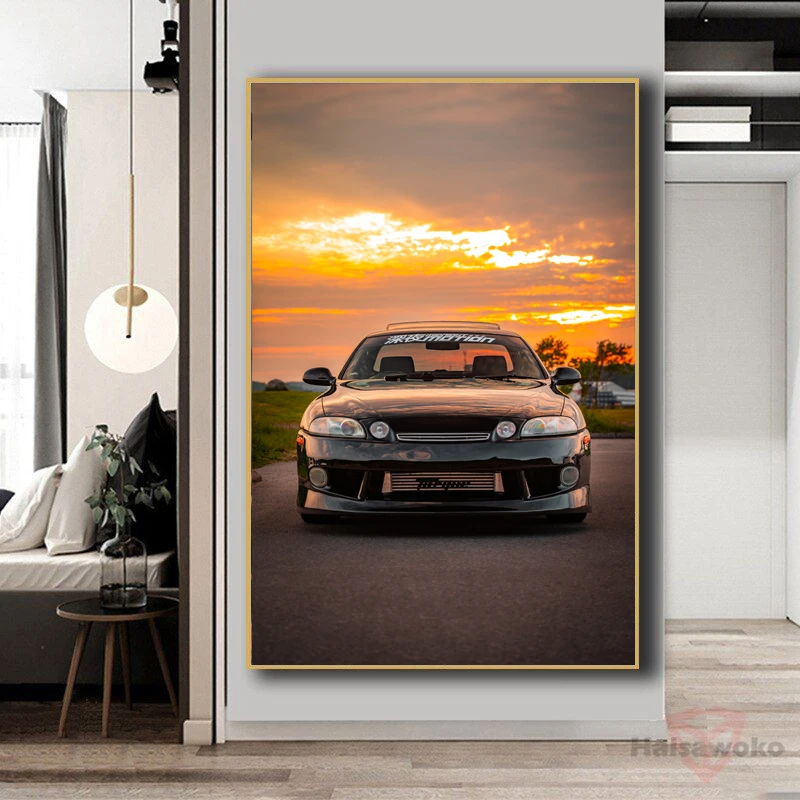 Posters and Prints Toyotas Soarer Classic Sports Car Decorative Painting Wall Art Canvas Printingsfor Living Room Home Decor