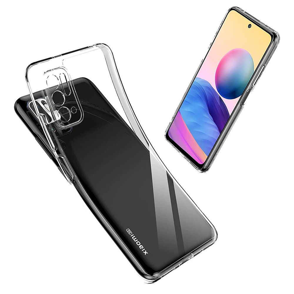 High Quality Clear Silicone Case For Xiaomi Redmi Note 10 Pro Max 10S 4G 5G Ultra Thin Soft Back Cover Transparent TPU Shell
