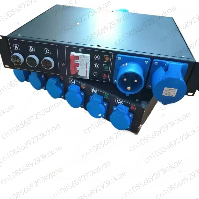 16A6 way power box flow performance stage lighting sound power manager large screen through box power distribution cabinet