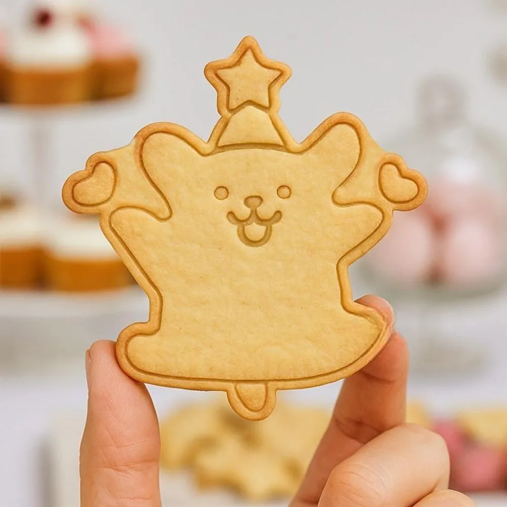 Maltese Puppy Cookie Mold Stamp Cute Cookie Cutters Biscuit Mold Kitchen Baking Pastry Bakeware DIY Tools 6
