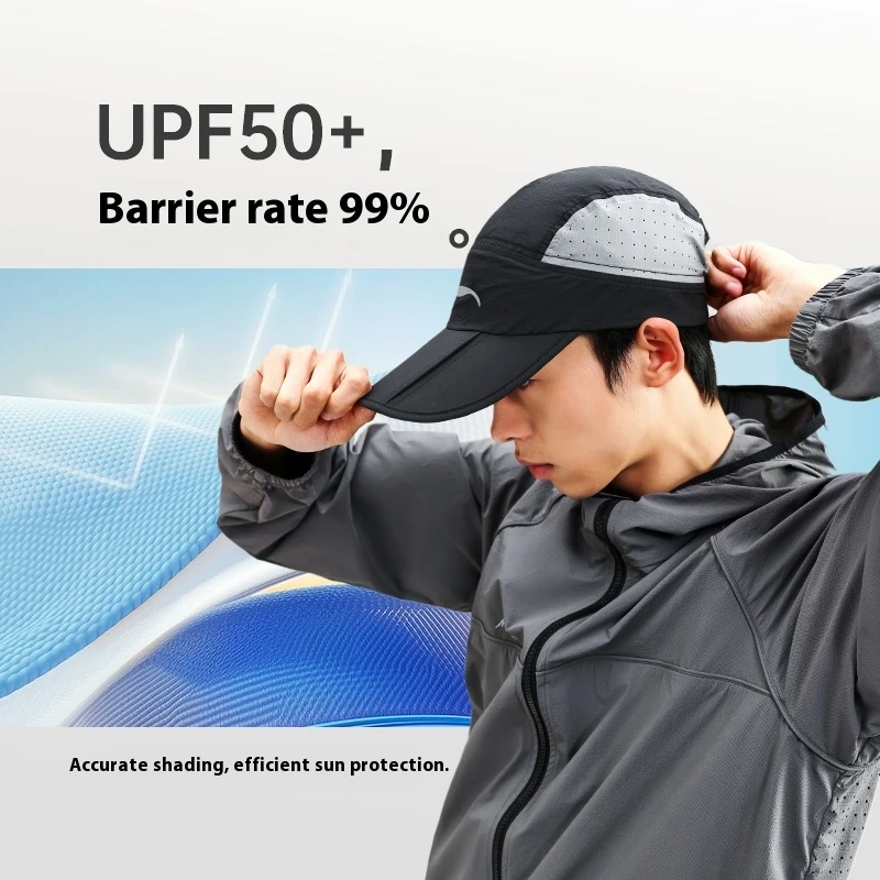

Naturehike Folding Sports Cap Breathable Sun-proof UV Protection Hip Hop Hats Lightweight Running Hiking Baseball Cap Men Women