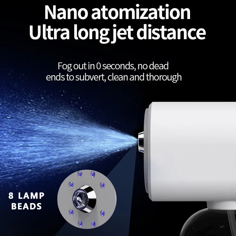 K5 Pro نانو بندقية رذاذ المطهر الرشاشات USB قابلة للشحن يده البخار تطهير بندقية رذاذ المرطب لحديقة المنزل