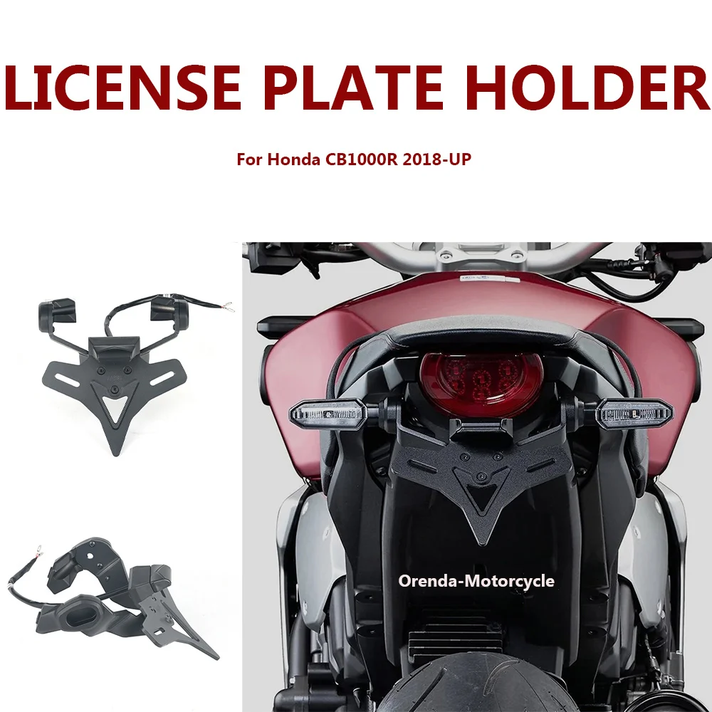 

2023 Rear Short Tail Stock License Plate Holder Tailstock Bracket Kit Motorcycle For Honda CB1000R CB 1000R CB 1000 R 2018-2024